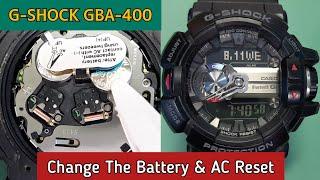 How To Change Battery and AC Reset G-SHOCK G MIX GBA-400 Bluetooth Watch | SolimBD | DIY