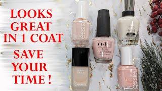 FAST AND EASY MANICURE AT HOME IN 1 COAT | Perfect Nails at Home