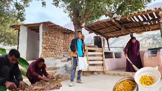 The art of nomadic women in making fruit compote and house construction