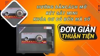 Cách Mở Két Sắt Mini Việt Tiệp Khóa Cơ Có Bốn Mã Số