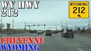 WY 212 - Cheyenne - Wyoming - 4K Highway Drive