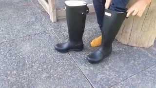 Wellies HUNTER Original Back Ajustable Black W24893