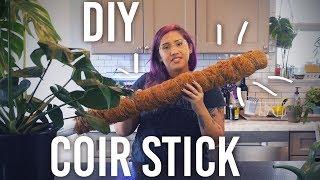 How to Make a Coir Stick for Vining Plants : DIY