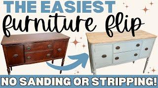  No Sanding!?! THIS is the EASIEST way to REFINISH furniture, cabinets, doors, counters! Budget DIY