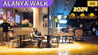 ALANYA ANTALYA STREET TOUR 2024 ! ALANYA ANTALYA TURKEY HOLIDAY WALK TURKEY TRAVEL 4K