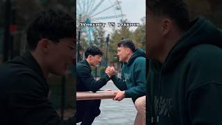Jamshid Workout vs Islom parkour #shorts