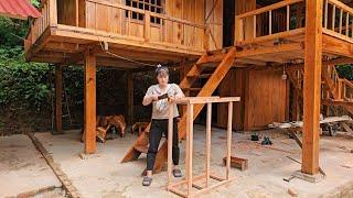 How to build a wooden house, assemble wooden bars to make a storage cabinet