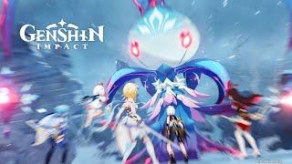 Full Event Cutscenes & Boss Fight - Genshin Impact Shadows Amidst Snowstorms Event Part 2