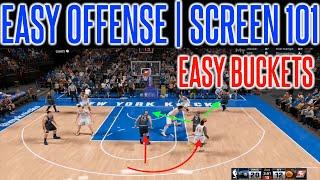 NBA 2K16 - TIPS & HINTS | HOW TO PICK & ROLL | Screen Guide | How To Score | My Team | My Career