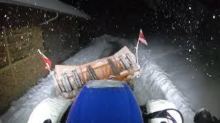 Plowing snow in the beautiful Alps at night! #asmr #alps #peace #austria #satisfying