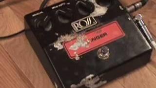 Vintage Ross flanger analog effect pedal demo