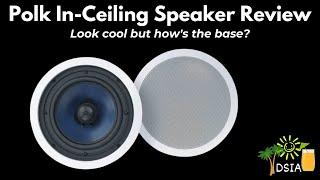 Polk In-Ceiling Speaker Review.  RC80i outdoor speaker install.