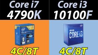 i7-4790K (4.6GHz) Vs. i3-10100F | RTX 3080 and RTX 3060 | 1080p Gaming Benchmarks