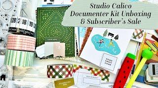 Studio Calico Documenter Kit Unboxing & Subscriber's Sale - All The Labels!!