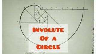 INVOLUTE OF A CIRCLE in | Technical drawing | Engineering drawing