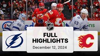 NHL Highlights | Lightning vs. Flames | December 12, 2024