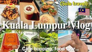 KUALA LUMPUR vlog Solo travel in Malaysia (Cafe hopping, Best Airbnb in KL, food tour)｜2024