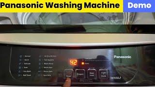 Panasonic fully automatic washing machine demo