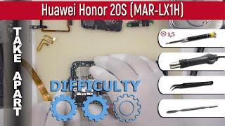 How to disassemble  Huawei Honor 20S (MAR-LX1H) Take apart Tutorial