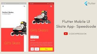 FLUTTER   E-COMMERCE   DESIGN  - Skate App Concept - SPEEDCODE