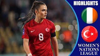 Ireland Republic vs Turkey || HIGHLIGHTS || Women's Nations League 2025