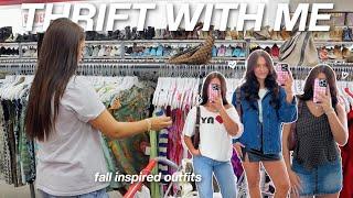 thrift with me for *pinterest* inspired fall outfits + haul