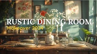 Rustic Dining Room Makeover 2024 : Home Decorating Ideas