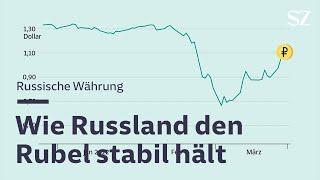 Krieg in der Ukraine: Vier Strategien, wie Russland den Rubel stabil hält