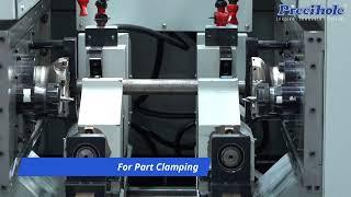 Precihole Two-Way Facing Centering and Chamfering CNC Machine