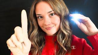 ASMR TINGLY Cranial Nerve EXAM ROLEPLAY! Face & Ear Exam, Ear Sounds