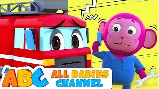 All Babies Channel | Five Little Buses Jumping On The Road | Nursery Rhymes & Kids Songs