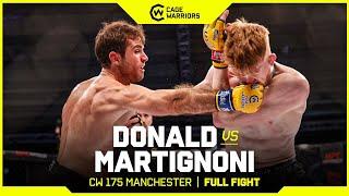 INJURY STOPS FIGHT  | Damon Donald vs. Matteo Martignoni | FULL FIGHT | CW 175 Manchester