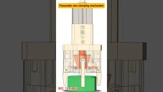 Pneumatic cam clamping mechanism #design #machine #cad