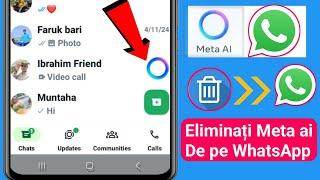 Cum să eliminați Meta Ai din WhatsApp (2024) || Cum să ștergeți actualizarea WhatsApp Meta Ai