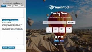 SeedProd's Coming Soon Page Pro Walkthrough 2018