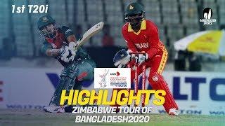 Highlights | Bangladesh vs Zimbabwe | 1st T20I | Zimbabwe tour of Bangladesh 2020