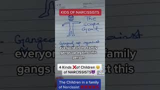 4  KINDS OF CHILDREN IN A NARCISSIST FAMILY #narcissist