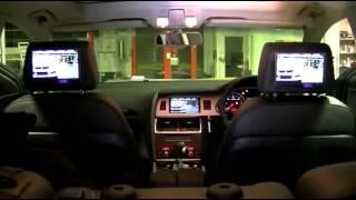 Audi Q7 4L Rear Seat Entertainment System Demonstration from Autofidelity