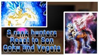 Solo Levelling React to Goku and Vegeta|| all parts gacha reaction||