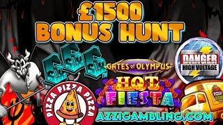 £1500 BONUS HUNT!! DANGER, 666, SUGAR RUSH 1000 & MORE!!