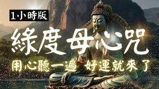 1hrs 綠度母心咒, 如意滿願咒 108遍 Green Tara Mantra, Om Tare Tuttare Ture Svaha ,  Meditation  #心想事成