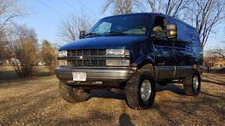Custom 4x4 overlanding Astro van workhorse