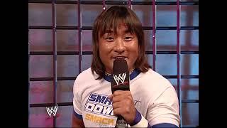 Booker T challenging Funaki to a match (SmackDown 20 may 2004) funny backstage segment