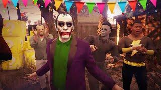 GTA 5 - Trevor's Halloween Birthday Party With Michael And Franklin!