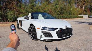 2020 Audi R8 V10 Performance Spider: Start Up, Exhaust, Test Drive and Review