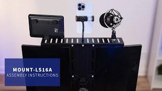 MOUNT-LS16A 16" x 3" Livestream Accessory VESA Shelf Assembly by VIVO