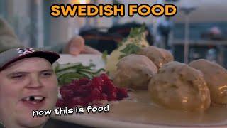 Bulldog reacting to Swedish food