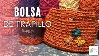 Bolsa de Trapillo tejida con gancho  | Estambres Erika