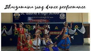 Bhavyamaina song dance performance by my students||Teachers day||Pournami||st.gabriel high school.