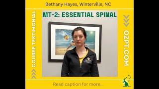 Professional Development Breakthroughs in Physical Therapy: The Story of Bethany Hayes